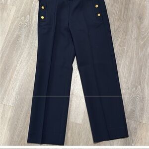 JCrew ladies navy pants  Gold Buttons